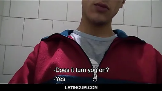 Naughty Latino Studs First Time Selling His Ass – Hot Cash-for-Cock BJ in POV Style –