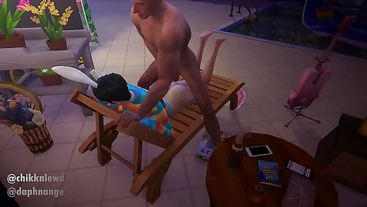 Femboy Fever: Steamy Rough Anal Ride in Sims 4 – Bunny Style Gay Fun