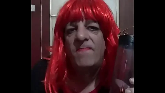 First Time Tasting? Bi Crossdressing Mark Wright Drinks Golden Nectar – 18+