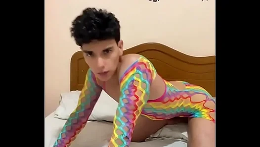Femboy Tease in Dress Plays With Himself Seductively – NaughtyLads 18+