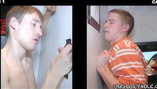 Craving More: Horny Amatuer Devours Strangers Dick Thru a Glory Hole – Unleashed Desires