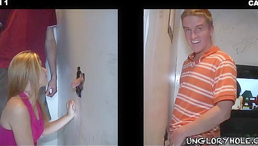 Craving More: Horny Amatuer Devours Strangers Dick Thru a Glory Hole – Unleashed Desires