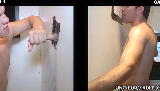 Alejandro Alexa Takes On Tempt Hunter in Hot Glory Hole Action – Uncensored