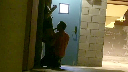 Sloppy Blowjob in Secret: Caught Giving Head in Public – GayRoom 18+