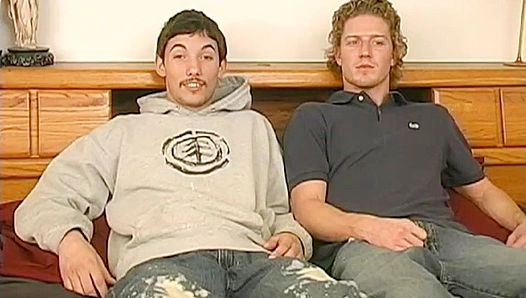 Blond Brothers Exchange Dirty Talk Before Jerking Off Together – Hot Group Action