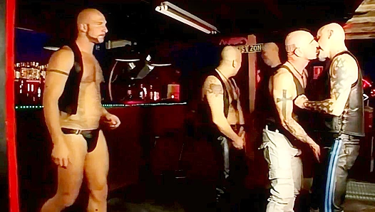 Leather Daddies Rule: Hot Bareback Action Ignites at the Gay Bar – Amateurs Invited