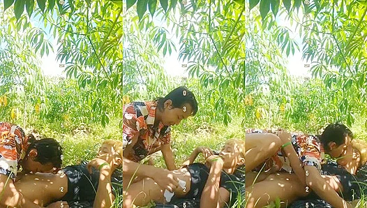Passion Blooms in the Paddy: Steamy Field Encounter Under the Hot Sun – GayPornXtreme