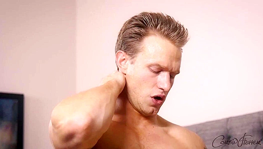 Blond Bombshell Shane Teases Sucks Himself Raw – Hot Solo Gay Show
