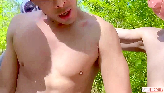 Latin Twink Heatwave: Hot Naked Fun Outdoors in the Sunshine – 18+