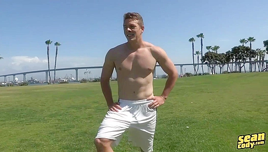Chiseled Soccer Star JERKS His THICK Erect Cock – Exclusive Scene – SeanCodyX