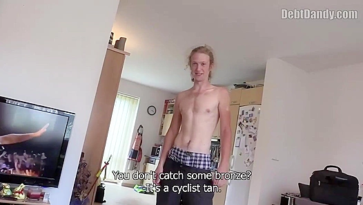 Blonde Ponyboy Takes Thick Dick Hard, Chokes on Load for Facial – DebtDandy