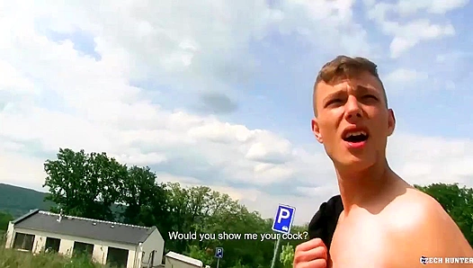 Twink Gets Fucked Outdoors by Sexy Stranger – Raw Passion Under the Sky – XXX Gay