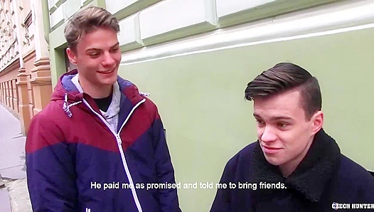 Czech Heat: Two Hungry Twinks Ignite in Wild 3-Way Passion – XXX Gay