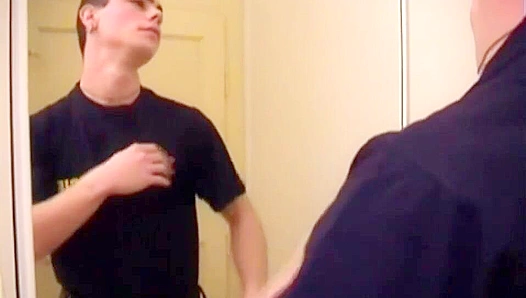 LukasFil Gets Hard Checking Out His Nude Reflection – Steamy Mirror Scene – BoyzParty