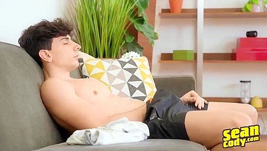 Alessandros Curly Allure Collides with Sean Cody After Swallowing Thick Cum – 18+