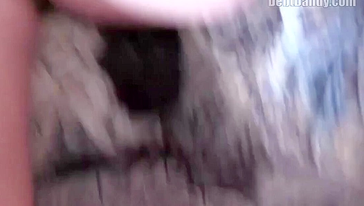 His Throat Destroyed by Huge Ebony Dick — Naughty Debt Repayment Blowjob