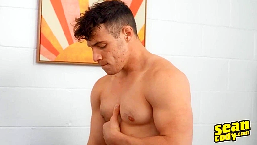 Hot Jock Beats His Pole Until a Thick Load Blasts Out – Sean Cody
