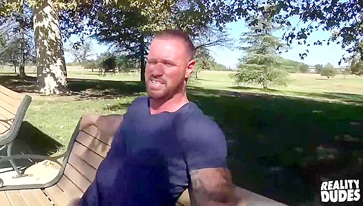 Tattooed Stud Takes Cash for Intense Bareback Ride – Hot Straight-Chasing Sex