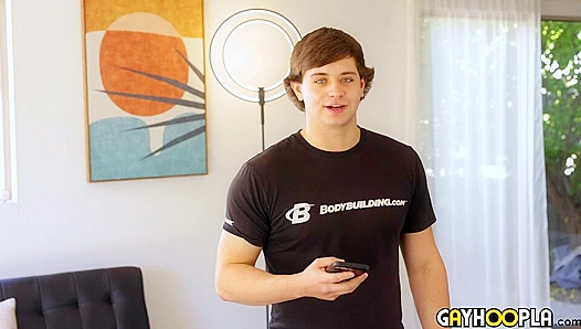 Dillon James Shows Off Thick Curves Strokes That Hard Cock – GayHoopla