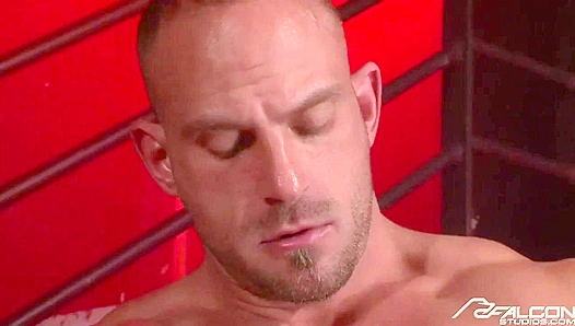 Hardbodies Clash: Adam Killian Dominates on the Stairs – Falcon Studios 18+