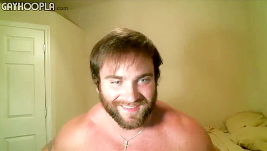 James Big Beard Muscular Booty On Full Display – Raw Gay Bear Action