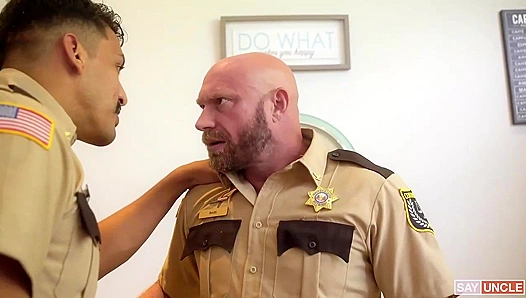 Rough Rides Only: Older Cops Bust Young Guys Hard—No Condom! – GayPound 18+