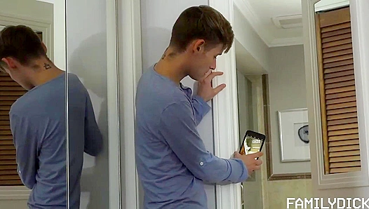 Kristofer Dominates Oliver in Steamy Stepfather-StepSon Fantasy – FamilyDickHeat