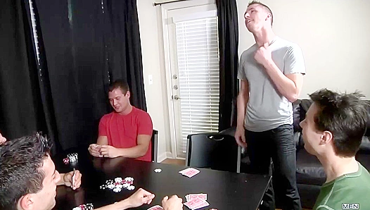 Steamy Poker Night Turns into Wild All-Male Orgy – Massive Cum Fest Ensues – 18+