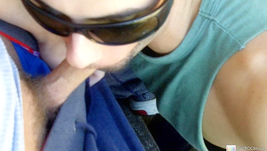 Tyler Andrews Gags on Cock in Steamy Public Blowjob Scene – GayXXX