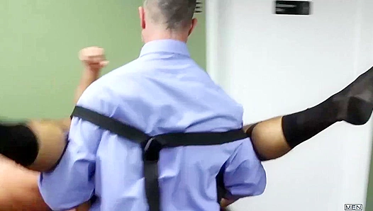 Steamy Office Tryst: Christopher, Jesse Adams Heat Up MMM Passion – GayDesire