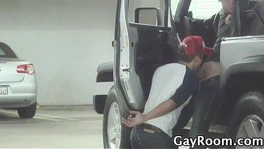 Bryce Stars Horny Blowjob Surprise — Steamy Car Sex Adventure – GayXXX